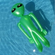 Giant 60 Inflatable Green Alien Swimming Pool Water Float Blow Up Toy Doll Party Favor Prop