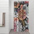 thumbnail image 2 of Pioneer Flower Floral Print Pattern Shower Curtain 36"x72" ,Bathroom Decorative Shower Curtains Set with 12 Hooks,Modern Waterproof Washable Shower Curtain, 2 of 6