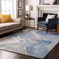 thumbnail image 7 of Addison Rugs Mayfield Premium Machine Washable Transitional Abstract Blue Rectangle Rug, 5' x 7'6", 7 of 7