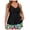 #0145-Black, variant on Womens Plus Size Solid Color Modest Two Piece Tankini Drawstring Boy Short Padded Wireless UV 50+ Protection for Beach Pool Vacation Summer Outdoor Activities