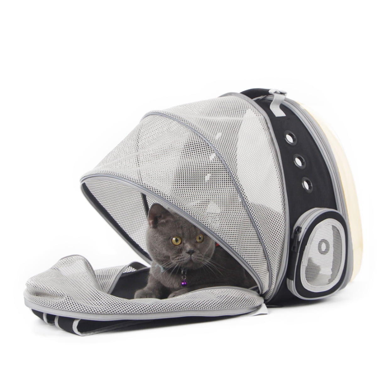 Halinfer Cat Backpack Carrier, Fit up to 12 lbs,  Pet Backpack for Cat and Small Puppy