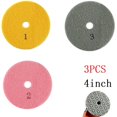 thumbnail image 1 of 3PCS 4 Inch 100mm Dry/wet Diamond 3 Step Polishing for Pads Granite Polishing Tool, 1 of 9