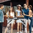 thumbnail image 6 of Tiagowell Lightweight Folding Grill Table with Mesh Desktop, Sliver, 6 of 6