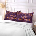thumbnail image 7 of GZHJMY Halloween Trick Or Treat Party Pillowcase Plush Pillowcase for Hair and Skin, Soft Standard Size Pillow Cases Zippered Queen Pillow Case Set of 1-20x40in Home Decor, 7 of 7