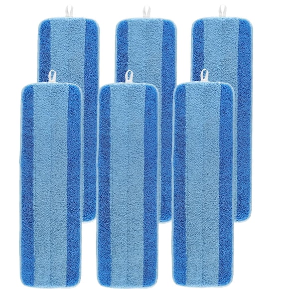 Tampons de Vadrouille pour Bona - Tampon de Nettoyage en Microfibre pour Bona Nettoyant pour Plancher de Bois Franc 18 Pouces Recharges Lavables et Réutilisables 6 Paquets