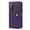Purple, variant on ELEHOLD Luxury Wallet Case for iPhone 12 Pro /iPhone 12 (6.1") Card Slots Zipper Purse Stand Function with Crossbody Strap Wrist Strap PU Leather Shockproof Case for iPhone 12 Pro / 12,Rosegold