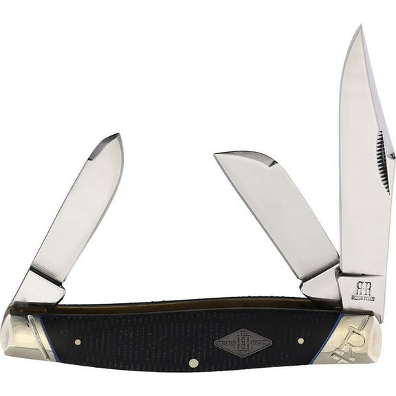 Rough Ryder Knives Rough Ryder Classic Carbon II Large Stockman Folding Knife