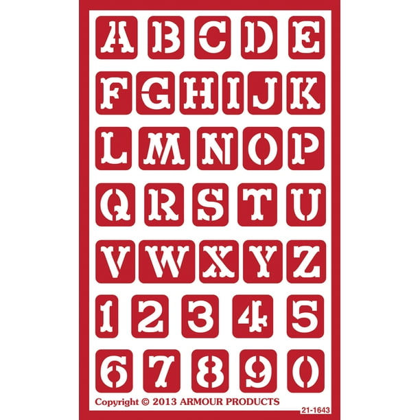 Plus de 'N' sur les Pochoirs Réutilisables 5"X8"-Alphabet Occidental