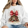 thumbnail image 2 of Christian Christmas Sweatshirt – The Greatest Gift of All Jesus Nativity Scene Sweater, A Thrill of Hope Faith Holiday Crewneck, Religious Gift for Men and Women, 2 of 7