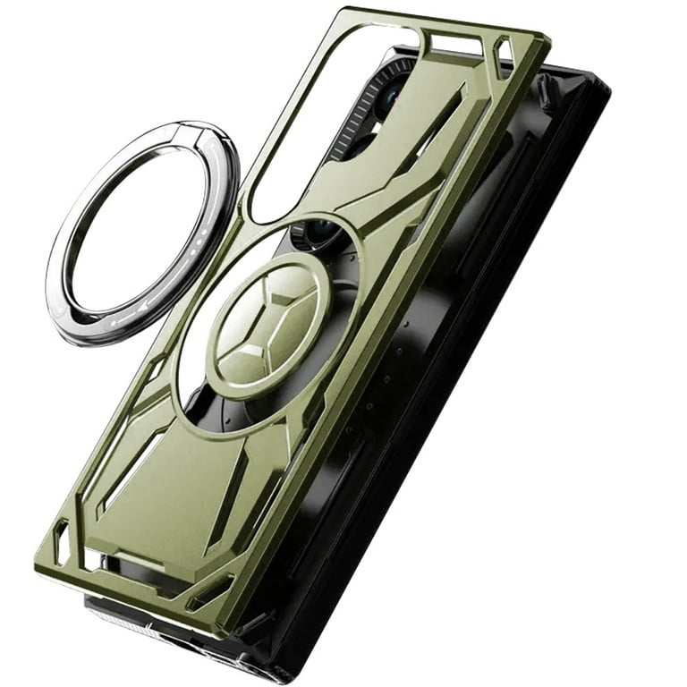 Custodia IPhone 16 Pro Max Con Supporto Magnetico 360° – Niunisi Verde Antiurto
