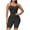 Black, variant on MuZeFu Shapewear Shorts Butt Lift Ladies Seamless One-Piece Body Shaper Abdominal Lifter Hip Shaper Underwear Stretch Body Corset