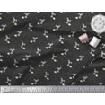 thumbnail image 2 of Soimoi Poly Georgette Fabric Footprint,Cheese & Rat Kids Printed Fabric 1 Yard 52 Inch Wide, 2 of 3