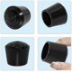 thumbnail image 4 of Juego de 4 tapones redondos antideslizantes de caucho sintético para patas de silla, de 30 mm y 3 cm de diámetro, color negro., 4 of 5
