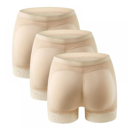 

Monfince 3 Packs Butt Lifter Hip Enhancer Pads Underwear Shapewear Lace Padded Control Panties Shaper Booty Fake Pad Briefs Boyshorts
