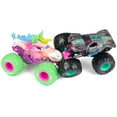 thumbnail image 3 of Monster Jam, 2-Pack Neon 1:64 Nitro Monster Trucks, Sparkle Smash Vs. Max-D, 3 of 10