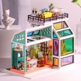 thumbnail image 3 of Artesanía Casa miniatura Caja de batería Jardín de invierno Casa de Artesanal Rompecabezas 3D Autoensamblaje para niñas CUTICAT Casa de muñecas de artesanía, 3 of 8