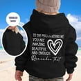 thumbnail image 2 of FAOWME Girls Hoodie Long Sleeve Soft Sweatshirt Graphic Hoody Kids Cute Pullovers Tops Black 5-6 Years, 2 of 5