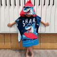 thumbnail image 1 of Children's bath towel cape cartoon beach water absorption 60*120cm blue, 1 of 5