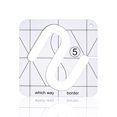 thumbnail image 1 of Acolchado transparente Diseño hueco Regla Máquina de coser Máquina de posicionamiento Plantillas Stencil DIY Patchwork Equipo Suministros para el hogar E Vogacara HA011139-05, 1 of 7