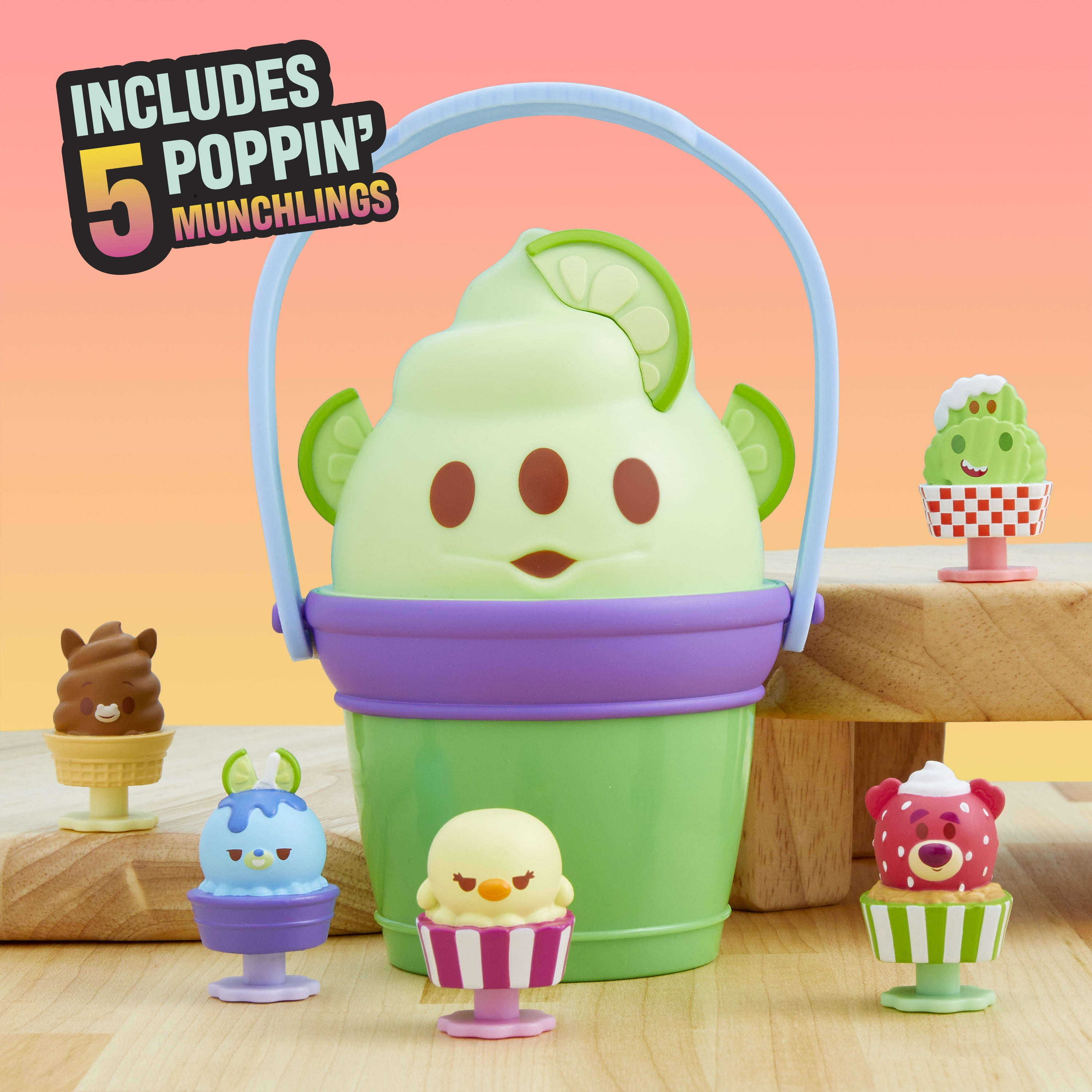 Disney Munchlings Mini Munch Poppin’ Treat Bucket, 1.5 inch Collectible Poppin' Toy, Children Ages 3 and up