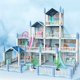 thumbnail image 4 of Tholdsy ABS Dollhome portátil lindo desmontable simulación reemplazo decorativo DIY hogar dormitorio niñas juguete regalo de cumpleaños Muebles de casa de muñecas Casa de 2 capas y 3 Tholdsy FN011643-02, 4 of 6