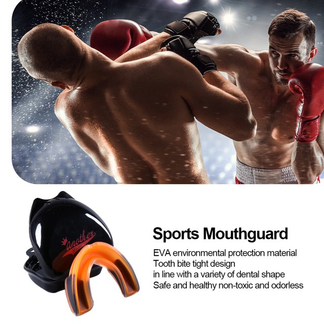 Protector Bucal De Boxeo Protector bucal de baloncesto de EVA ligero ultrafino portátil para todos los deportes de contacto