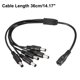 thumbnail image 5 of Divisor de cable DC 1 Hembra a 5 Macho 5.5mm x 2.1mm 36cm para CCTV Cámaras Unique Bargains, 5 of 5