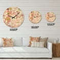thumbnail image 4 of Designart 'Botanical Floral Retro III' Mid-Century Modern Wood Wall Clock, 4 of 5