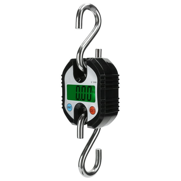 Báscula de grúa de 150KG, gancho electrónico Digital LCD, peso colgante para maletas de equipaje de ovejas y cerdos, fruta