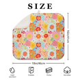 thumbnail image 4 of Pioneer Flower Floral Print Pattern Kitchen Dish Drying Mat 1 Pack, Ultra Absorbent Microfiber Drainer Mat, 16"x18", 4 of 6