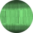 thumbnail image 1 of Ahgly Company Indoor Round Abstract Emerald Green Contemporary Area Rugs, 7' Round, 1 of 4