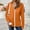 Orange, variant on Dasayo Full Zip up Women's Sweatshirts for Women Beige Hooded Long Sleeve Solid Pocket Jackets Women Blouses L
