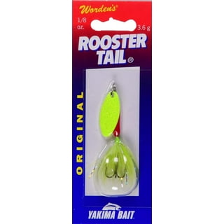 Wordens Rooster Tail Lure, 1/8-Ounce, Fire Fly