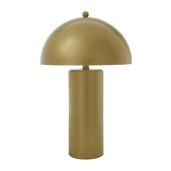 DecMode 22" Gold Accent Lamp with Gold Metal Shade