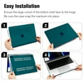 thumbnail image 3 of Fintie Case for MacBook Pro 14 Inch A3434 A3112 A3185 A3401 A2992 A2918 A2779 A2442 (2021-2025) (M5/M4/M3/M2/M1 Pro/Max Chip) with Touch ID - Protective Snap On Hard Shell, Crystal Dark Cyan, 3 of 10