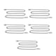thumbnail image 4 of 5 piezas de cadenas de aluminio para joyería, bolsos y manualidades, elegantes, duraderas y versátiles, 39,4 pulgadas, color plateado, 4 of 8