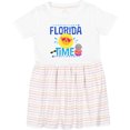 thumbnail image 3 of Inktastic Florida Time Summer Vacation Girls Toddler Dress, 3 of 5