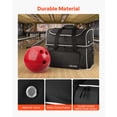 thumbnail image 3 of VEVOR Sac de Quilles à 2 Balles avec Roues Sac de Quilles à Quatre Rouleaux avec Compartiment à Chaussures, 3 of 9
