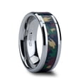 thumbnail image 3 of Commando Tungsten Wedding Ring With Military Style Jungle Camouflage Inlay, 3 of 4