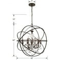 thumbnail image 4 of Crystorama Lighting - Six Light Chandelier - Chandelier - Solaris - Six Light, 4 of 5