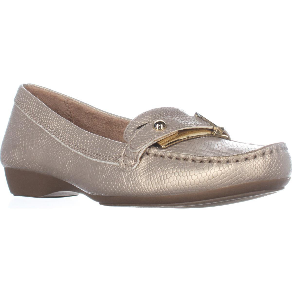 Womens naturalizer Gisella Comfort Flat Loafers, Taupe Snake - Walmart.com