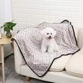 thumbnail image 3 of Manta para mascotas, 59 x 40, suave y reversible, para gatos y perros, lavable a máquina, de felpa, cálida y acogedora, de piel sintética, para cama de cachorro, para jaulas, sofá y coche, tamaño, 3 of 4