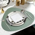 thumbnail image 5 of Msgweeeg Table Mats Placemats Premiums Minimalists Faux-Leather Triangles Water-Drop Placemat Waterproof Oil-Proof Heat-Resistants for Home Dining, 5 of 6