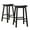 Black, variant on Weston Home Ashby 29 inch Wood Backless Bar Stool, Set of 2, Black