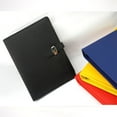 thumbnail image 3 of SagaSave PU Leather Cover Binder Notebook Travel Journal with Card Slot B5 Yellow, 3 of 8