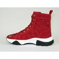 thumbnail image 5 of Mens High Top Shoes By FIESSO AURELIO GARCIA,Spikes Rhine stones 2412 Red, 5 of 8