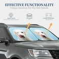 thumbnail image 4 of Fotbe Puppy Licks Nose 2-Piece Car Windshield Sun Shade | Sun Blocker for Car Windshield | Foldable Automotive Interior Accessories for Sun Protection-Small, 4 of 7