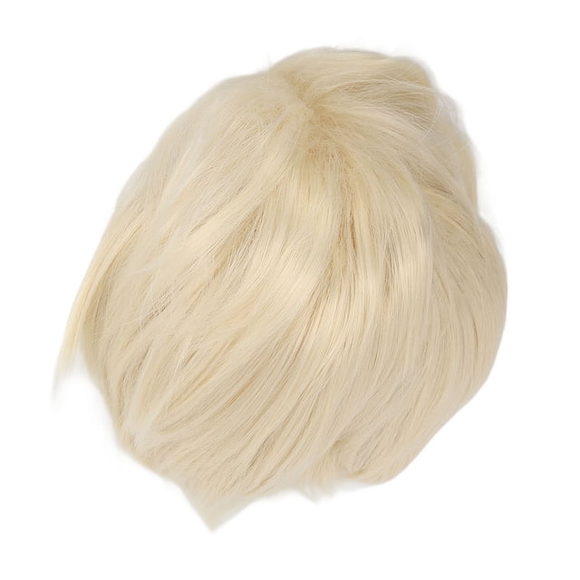 Peluca Rubia Para Disfraz De Hombre, Peluca Rubia Corta Sintética Para Hombre, Y Esponjosa Para Fiesta