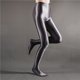 thumbnail image 4 of Gibobby Leggings térmicos para mujer Pantalones de yoga de baile de brillantes transparentes ultrafinos grandes(Gris,M), 4 of 5