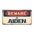 thumbnail image 1 of SignMission A-LP-04-24 Beware of Aiden Aluminum License Plate, 1 of 1